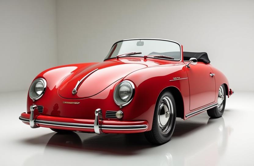 Finished 1958 Porsche 356A after restoration, looking pristine